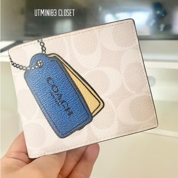 🕶NEW🕶Coach Men wallet/signature colors/canvas leather - Picture 2 of 6